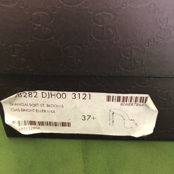 Gucci Shanghai St. Blooms in Teal Leather - Picture 4 of 5